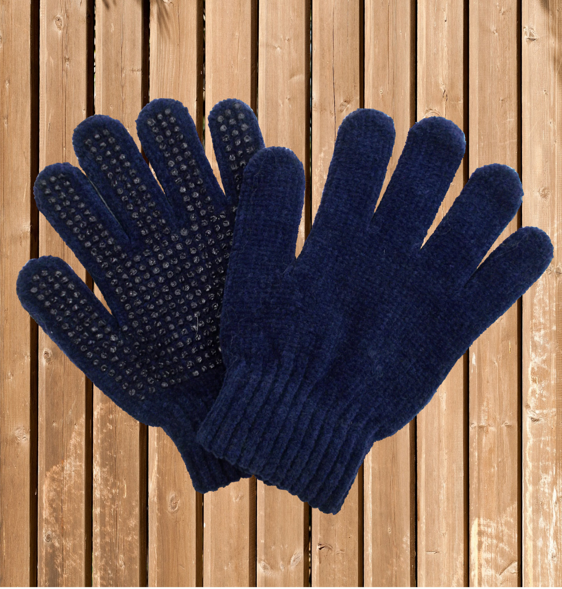 Busse Reithandschuhe CHENILLE, Strickhandschuh, navy